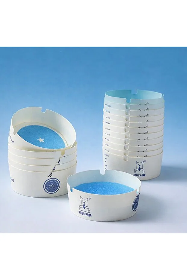 25 Adet Tek Kullanımlık Kül Tablası Kokusuz Taşınabilir Pratik Jel Küllük Seti Ofis Kafe Ev